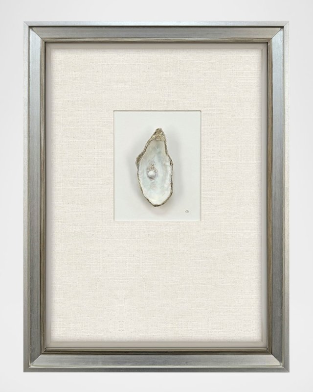 "Oyster in Paradise II" Mixed-Media Wall Art